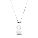 Personalised Dog-Shaped Dog Memorial Necklace – Engraved with Name