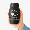 Personalised Dog Urn with Name, Dates & Special Tribute on the Lid  – Pet Memorial Stainless Steel Urn