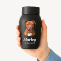 Personalised Dog Urn with Photo – Stainless Steel Memorial Urn with Name & Dates