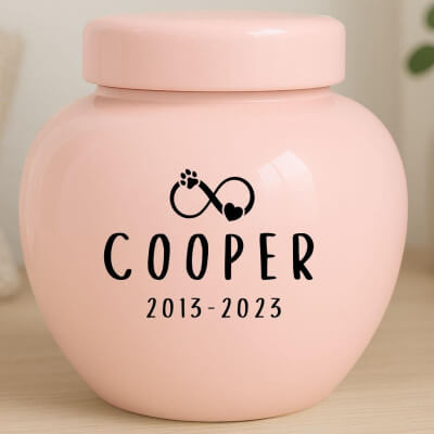 Personalised Ceramic Dog Urn – Pet Cremation...