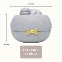 Outdoor Resin Dog Urn – Pet Cremation Urn for Ashes with Decorative Sleeping Dog Figure for Garden Display